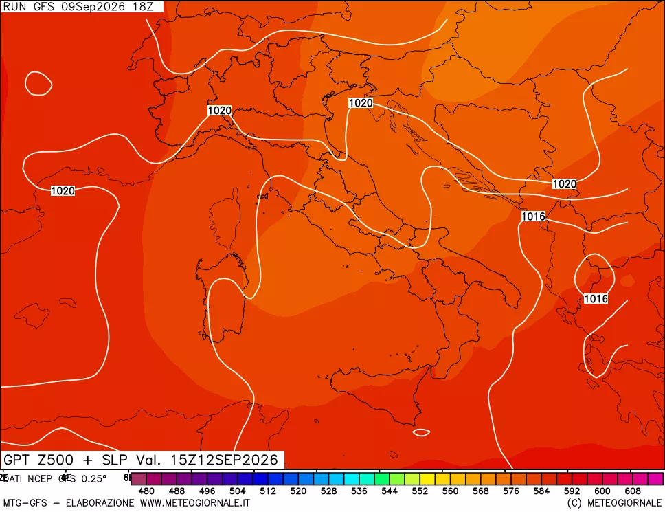 mappa 500 hPa GPT + Press SLM