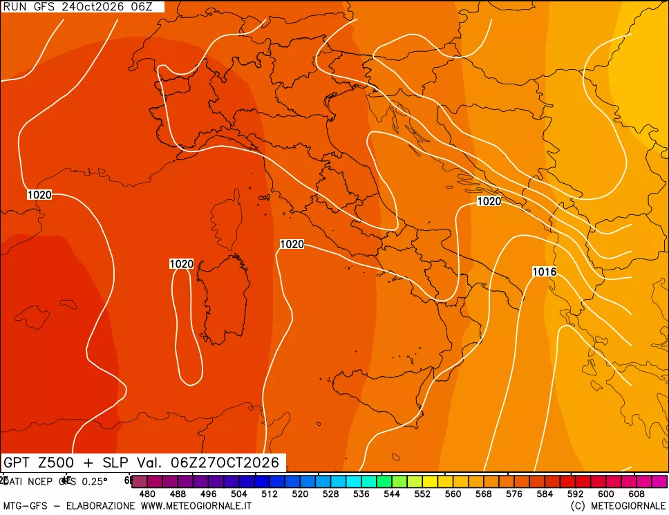 mappa 500 hPa GPT + Press SLM