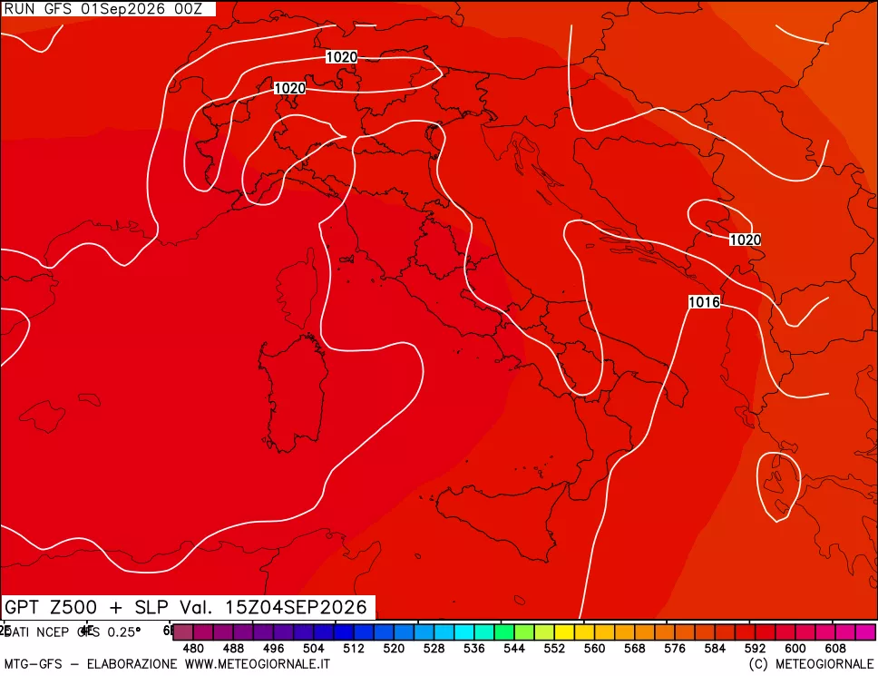 mappa 500 hPa GPT + Press SLM