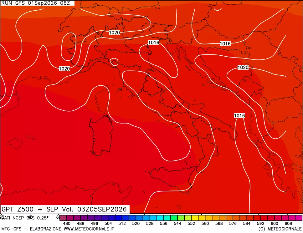 mappa 500 hPa GPT + Press SLM