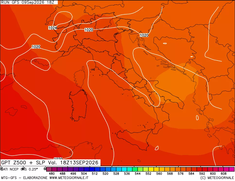 mappa 500 hPa GPT + Press SLM