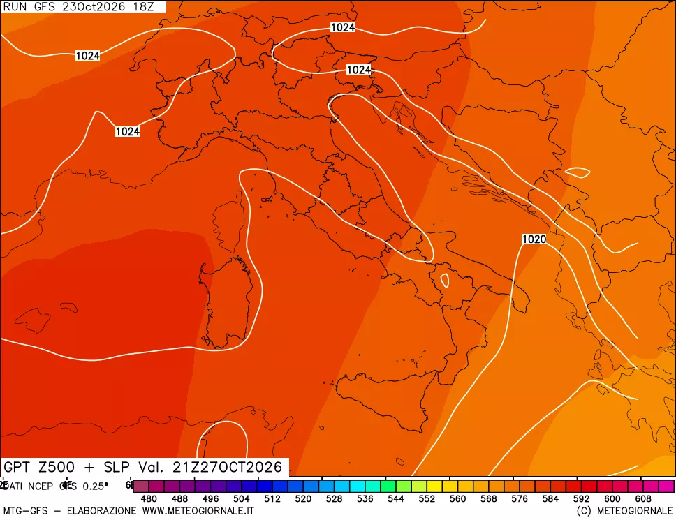 mappa 500 hPa GPT + Press SLM