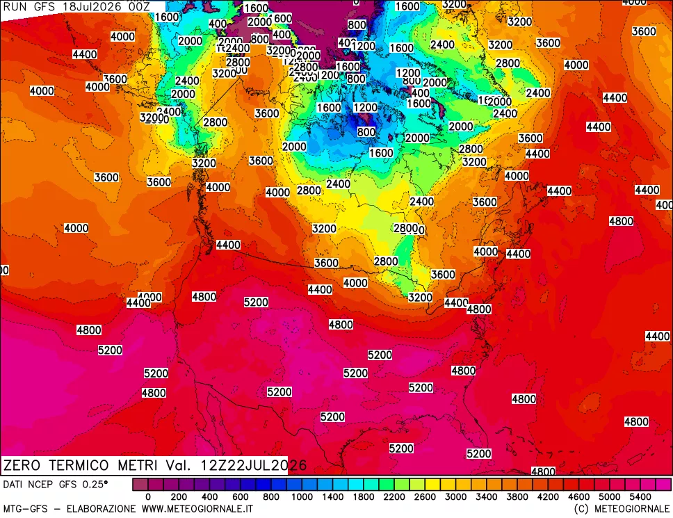 mappa Quota Zero Termico