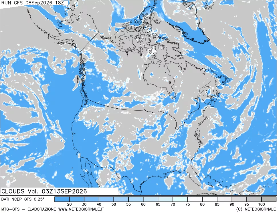 mappa Nuvolosità totale