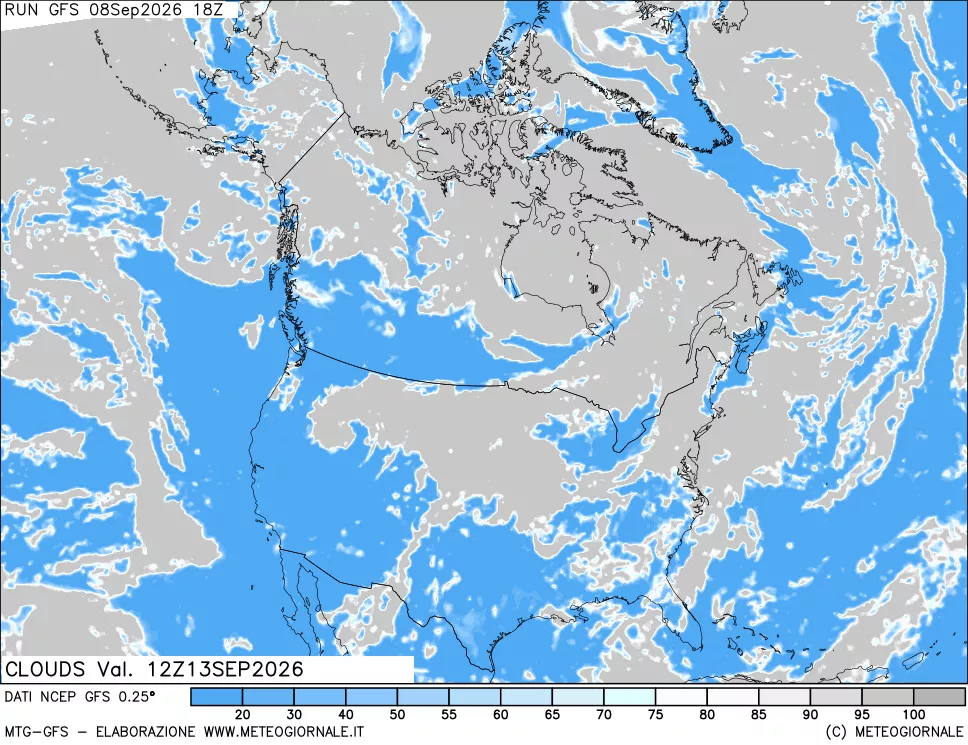 mappa Nuvolosità totale