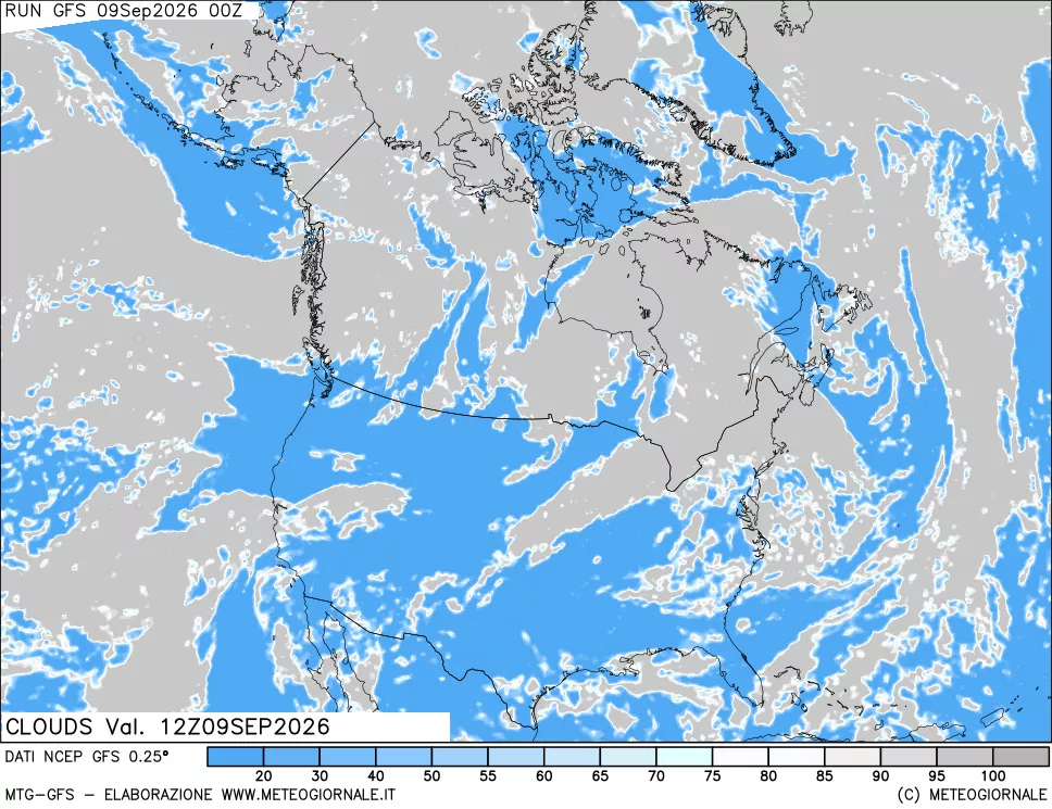 mappa Nuvolosità totale