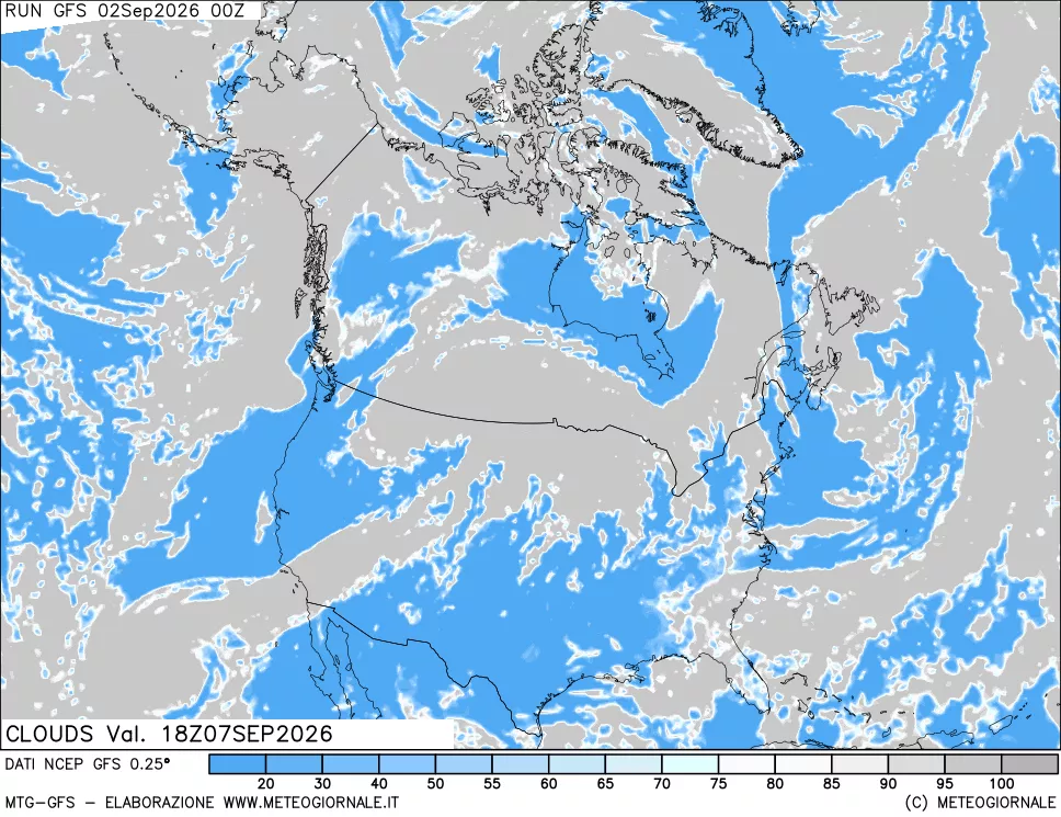 mappa Nuvolosità totale