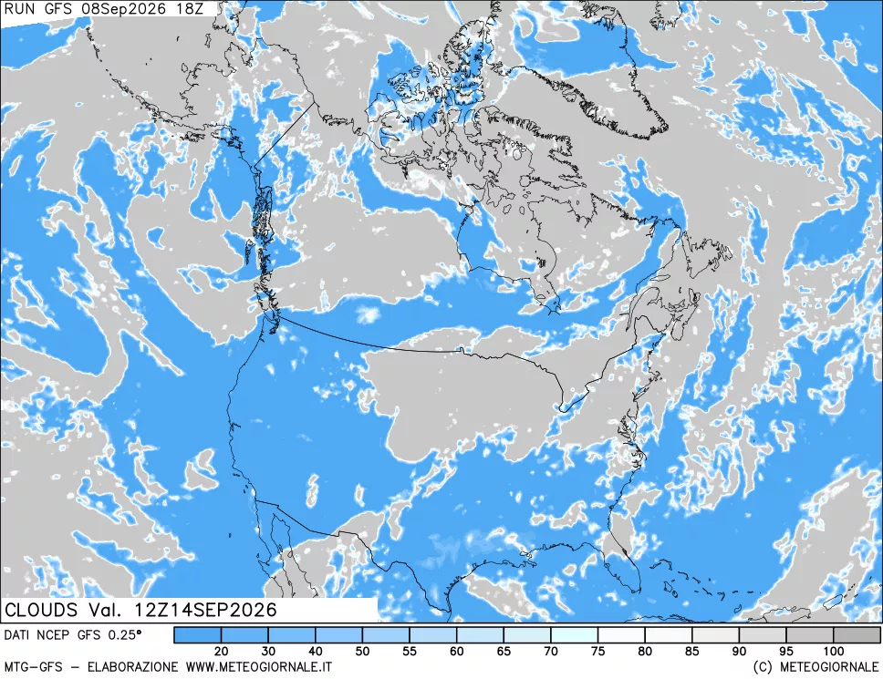 mappa Nuvolosità totale