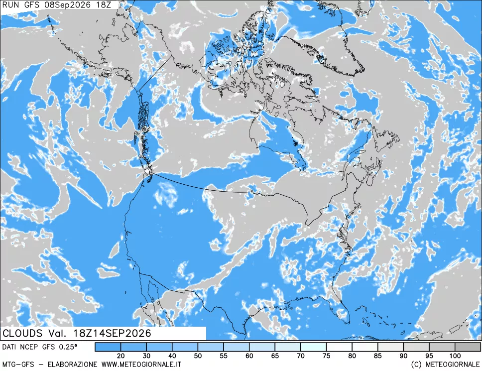 mappa Nuvolosità totale
