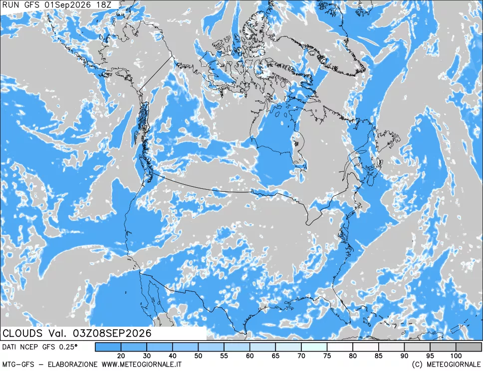mappa Nuvolosità totale