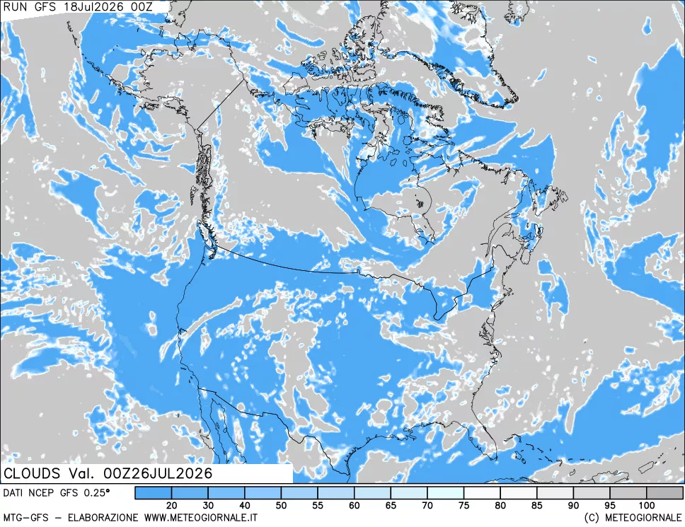 mappa Nuvolosità totale