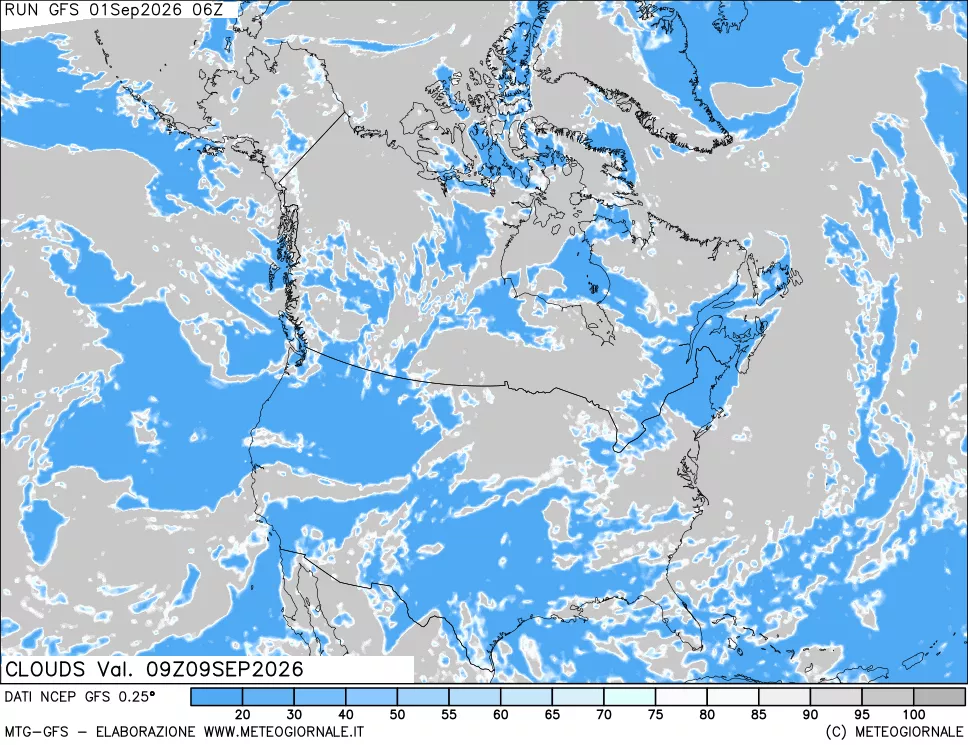 mappa Nuvolosità totale