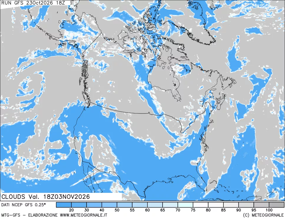 mappa Nuvolosità totale