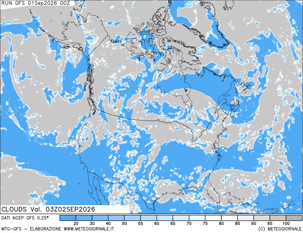 mappa Nuvolosità totale