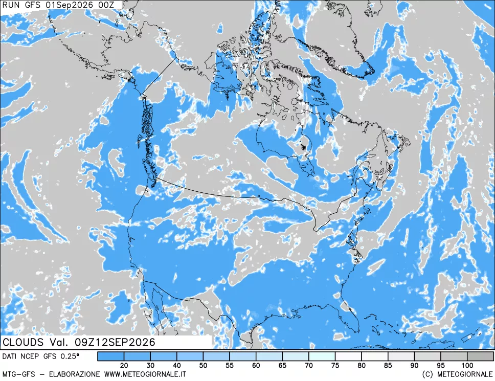 mappa Nuvolosità totale