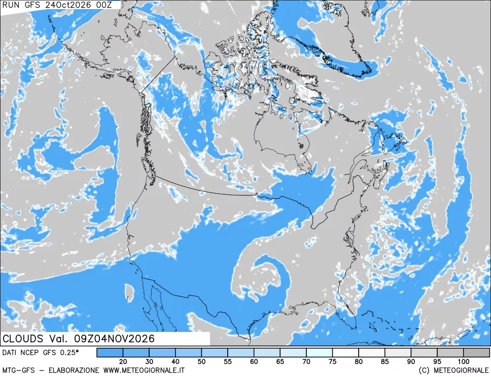 mappa Nuvolosità totale