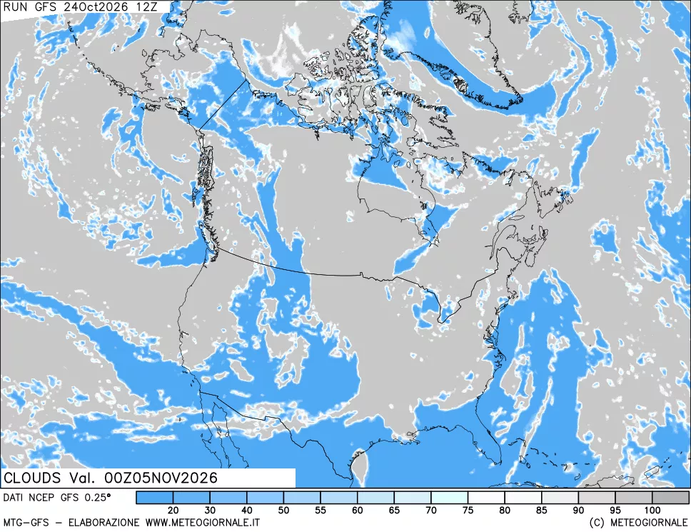mappa Nuvolosità totale