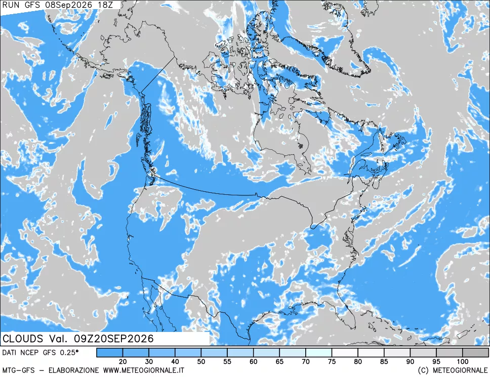 mappa Nuvolosità totale