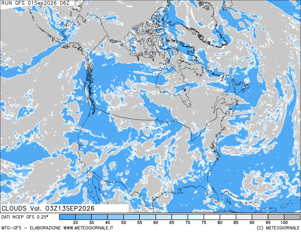 mappa Nuvolosità totale