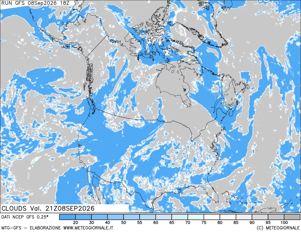 mappa Nuvolosità totale