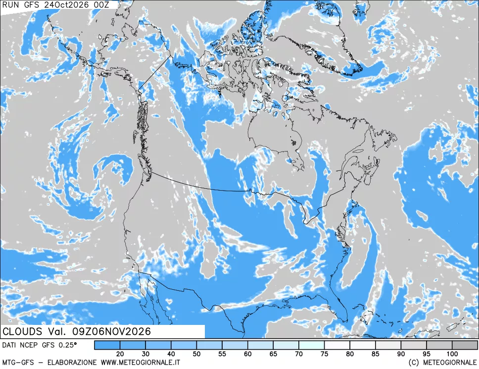 mappa Nuvolosità totale