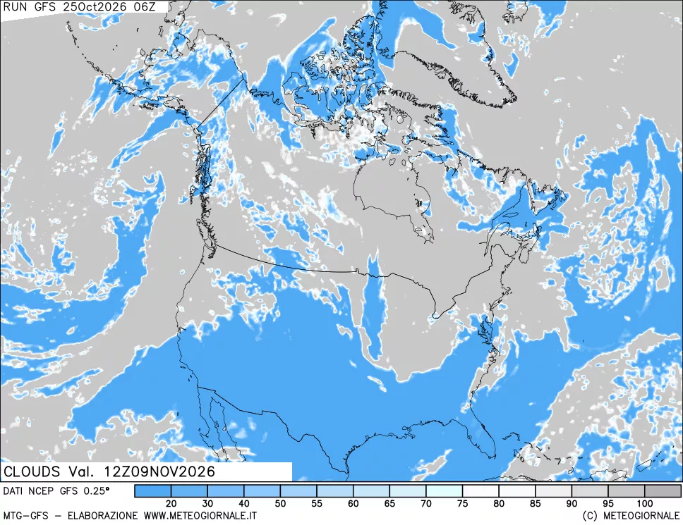 mappa Nuvolosità totale