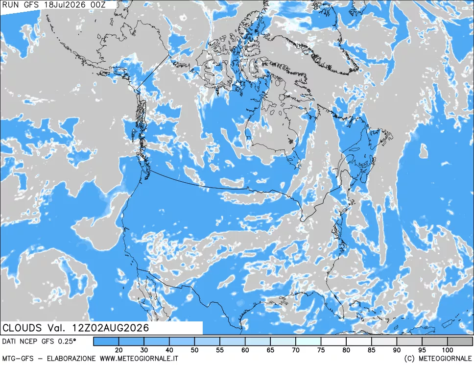 mappa Nuvolosità totale