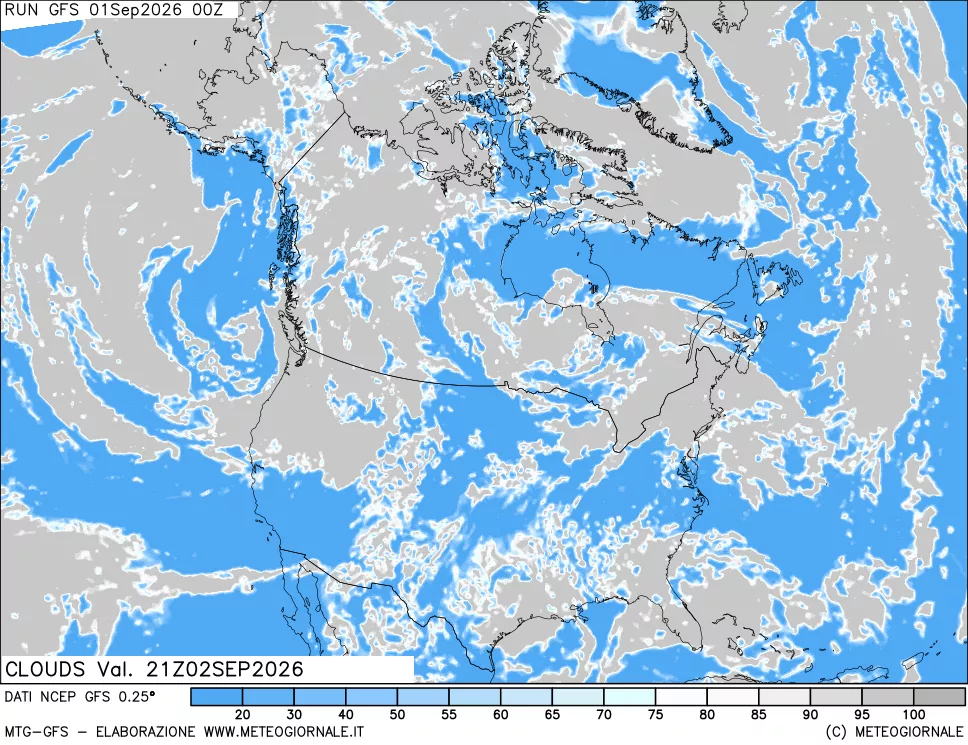 mappa Nuvolosità totale
