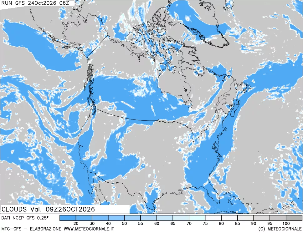 mappa Nuvolosità totale