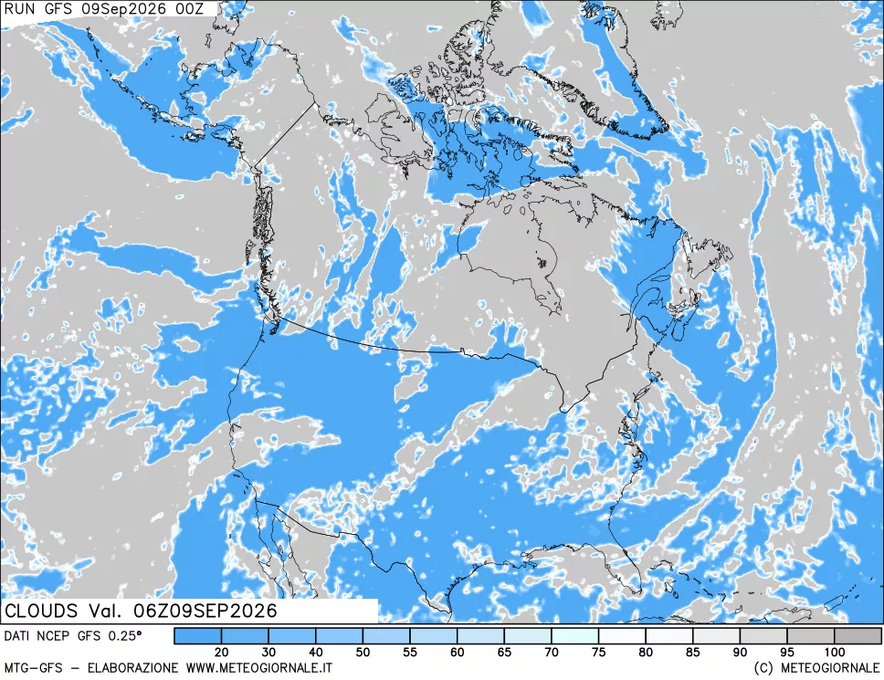 mappa Nuvolosità totale