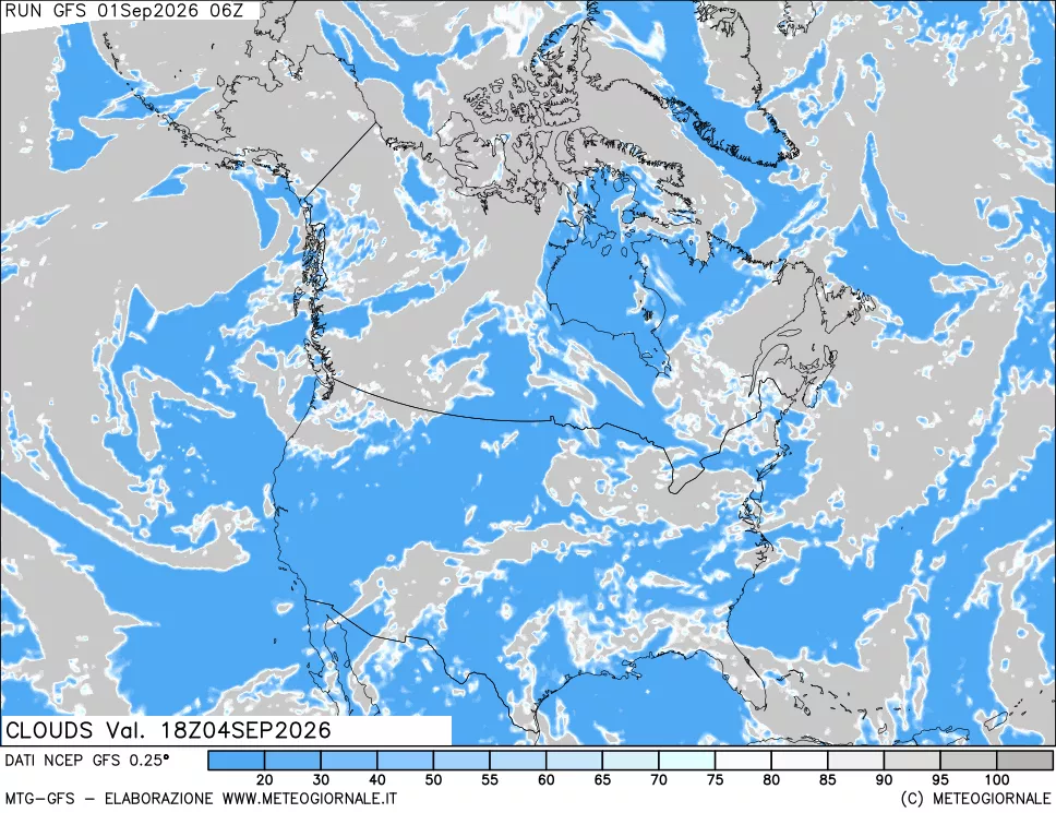 mappa Nuvolosità totale