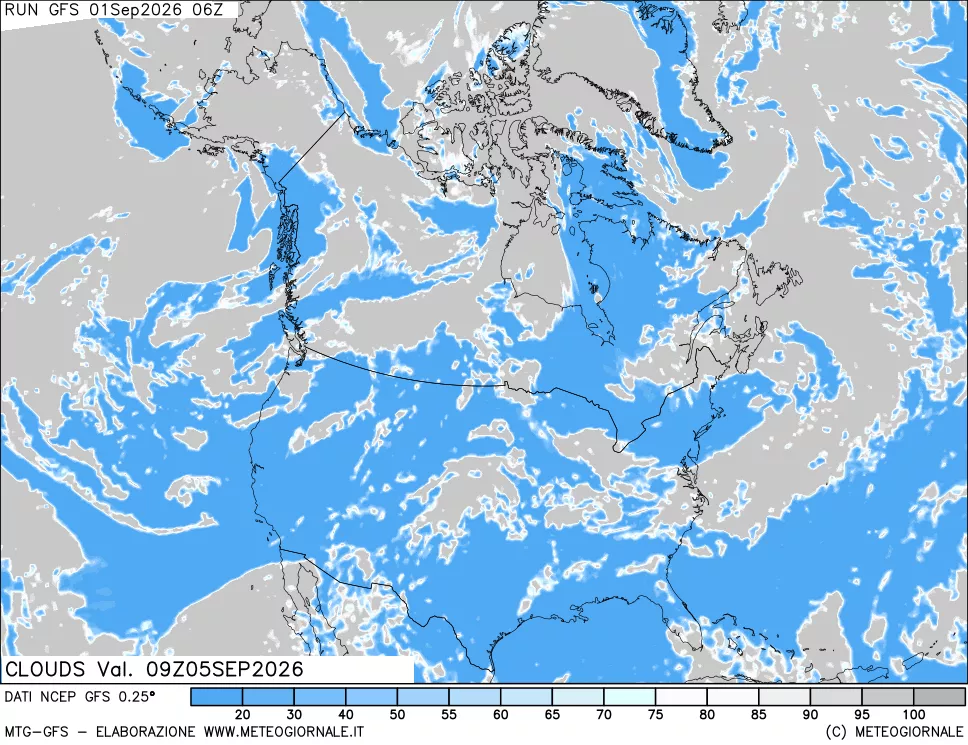 mappa Nuvolosità totale