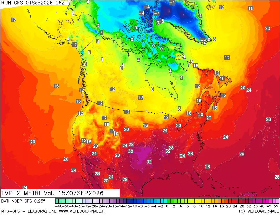 mappa Temp 2 metri