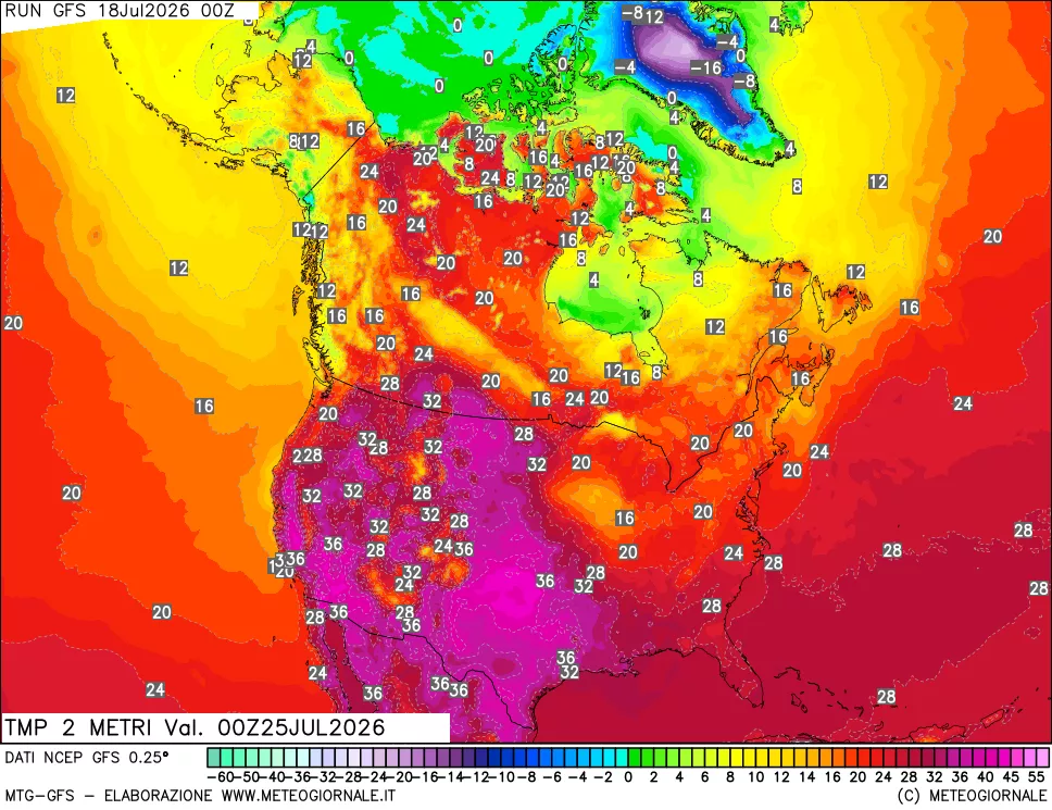 mappa Temp 2 metri