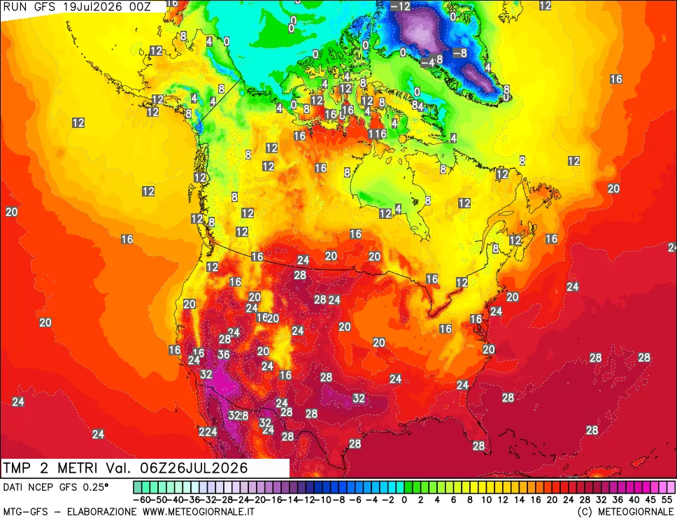 mappa Temp 2 metri