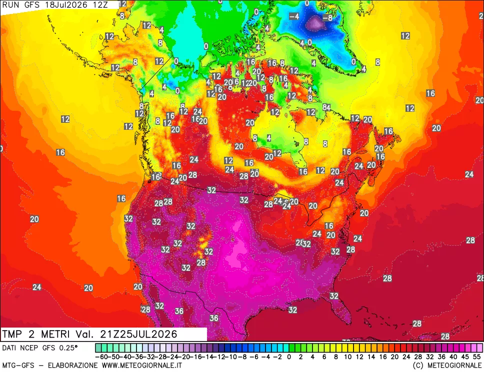 mappa Temp 2 metri