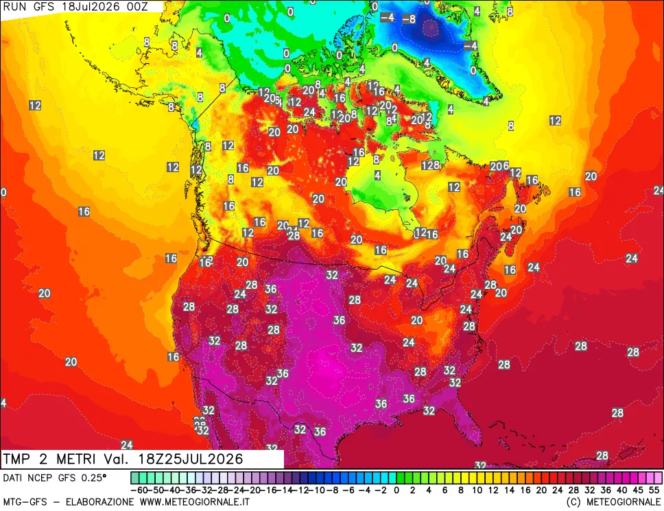 mappa Temp 2 metri
