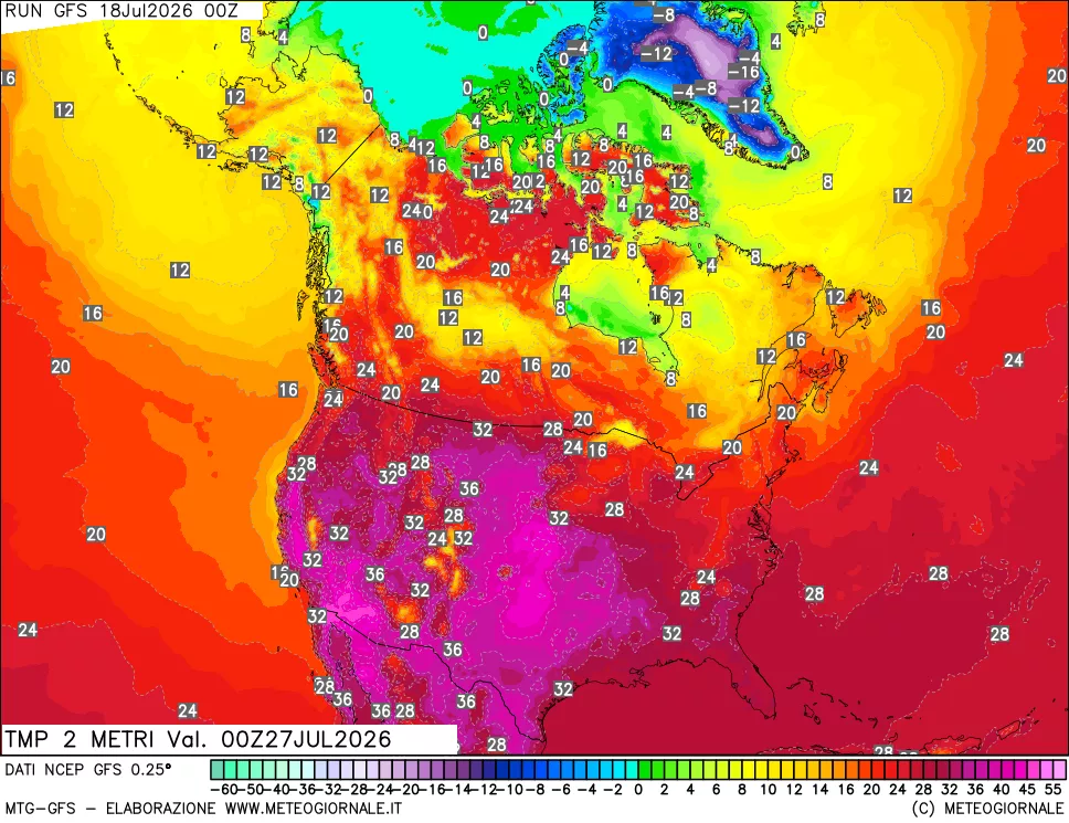 mappa Temp 2 metri