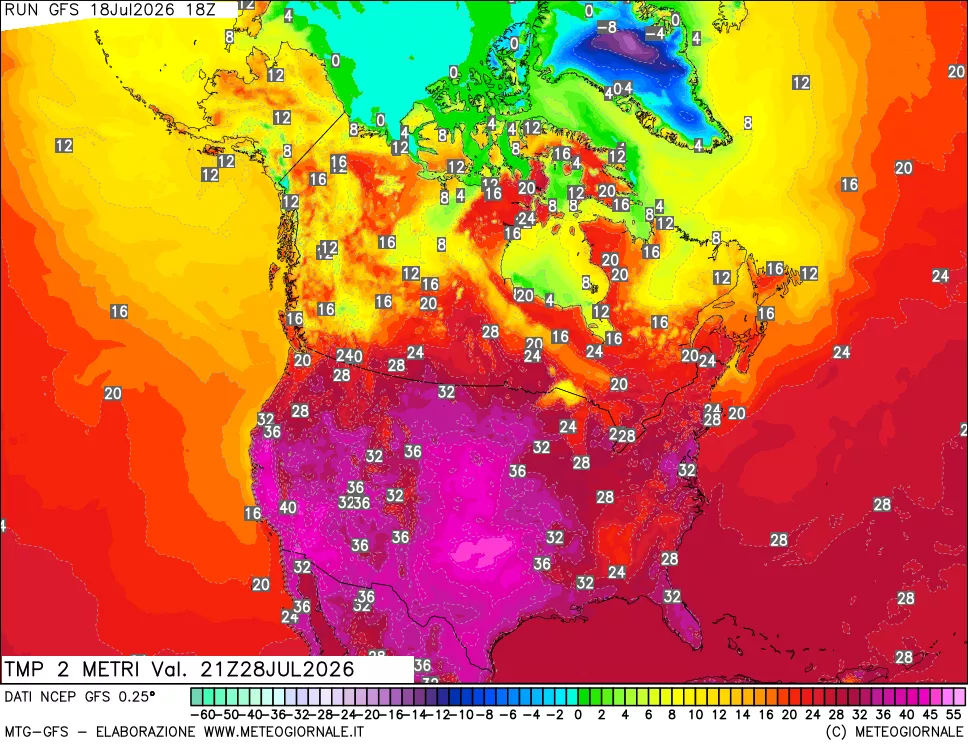 mappa Temp 2 metri