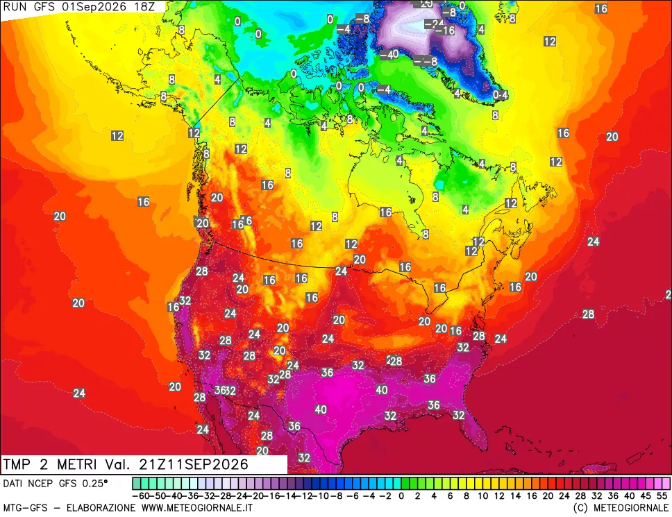 mappa Temp 2 metri