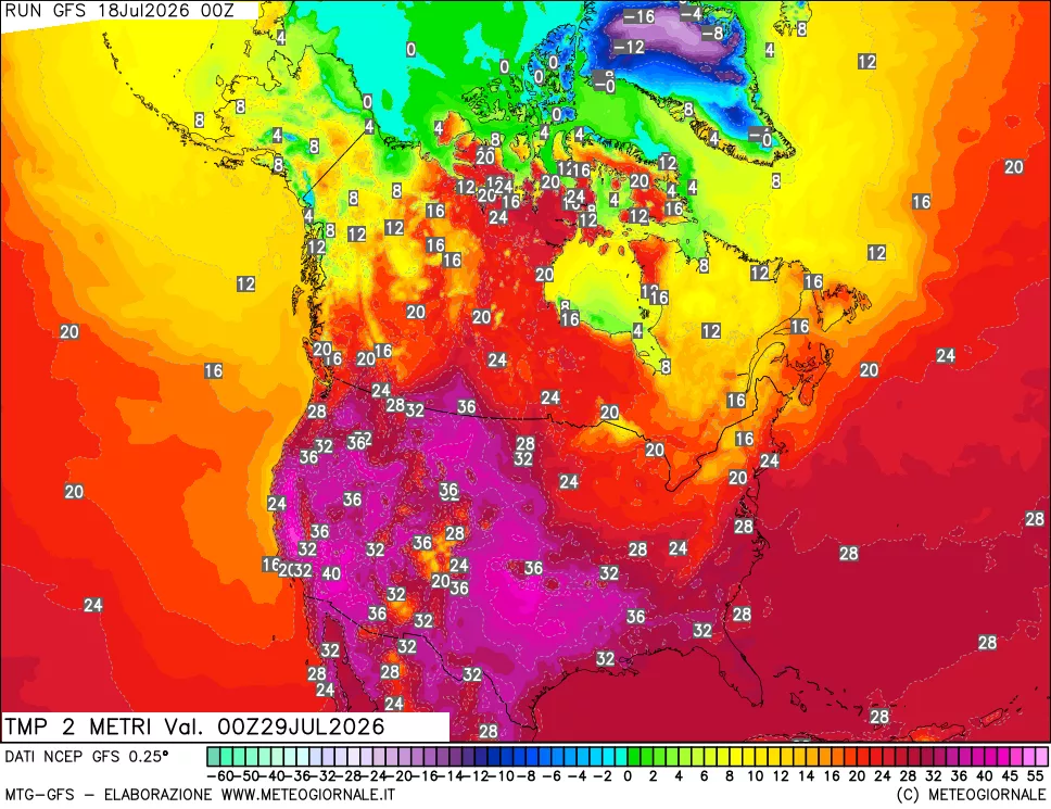 mappa Temp 2 metri