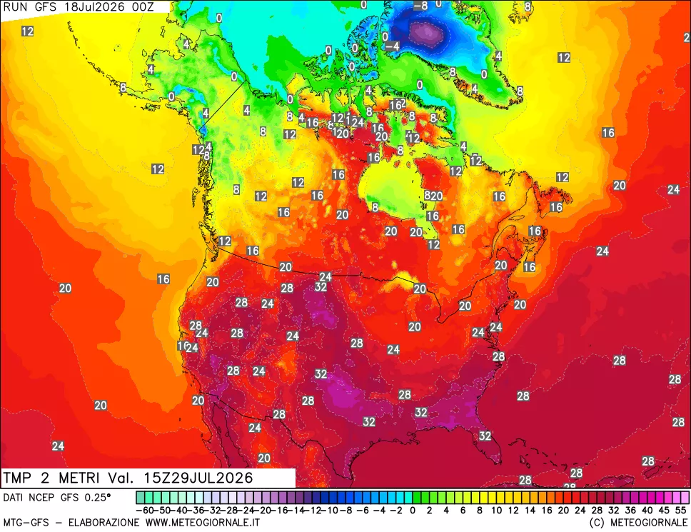 mappa Temp 2 metri
