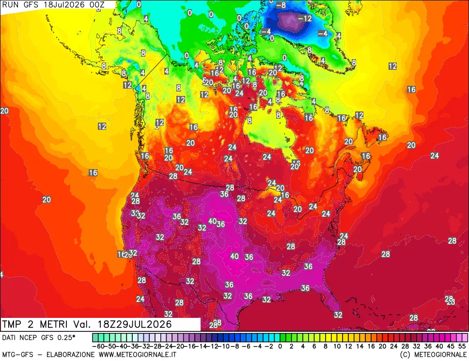 mappa Temp 2 metri