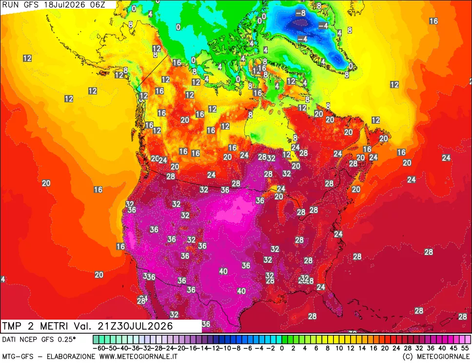 mappa Temp 2 metri