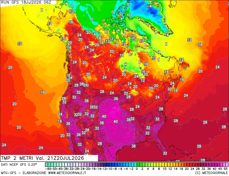 mappa Temp 2 metri
