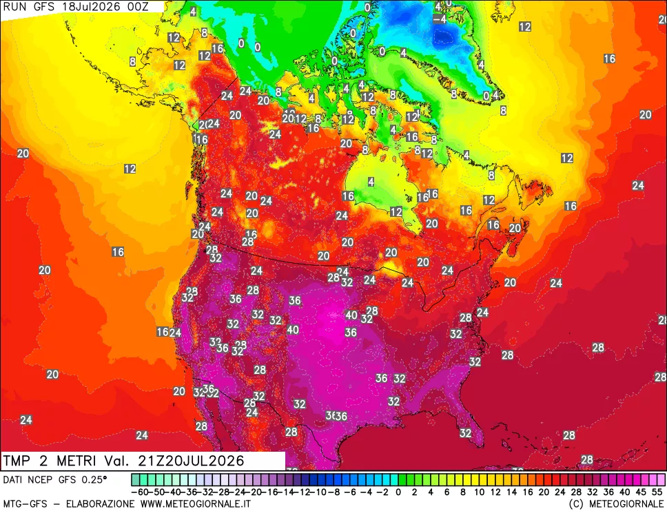 mappa Temp 2 metri