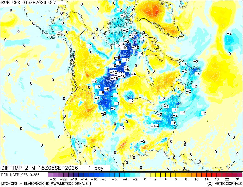 mappa Dif. Temp -24 ore
