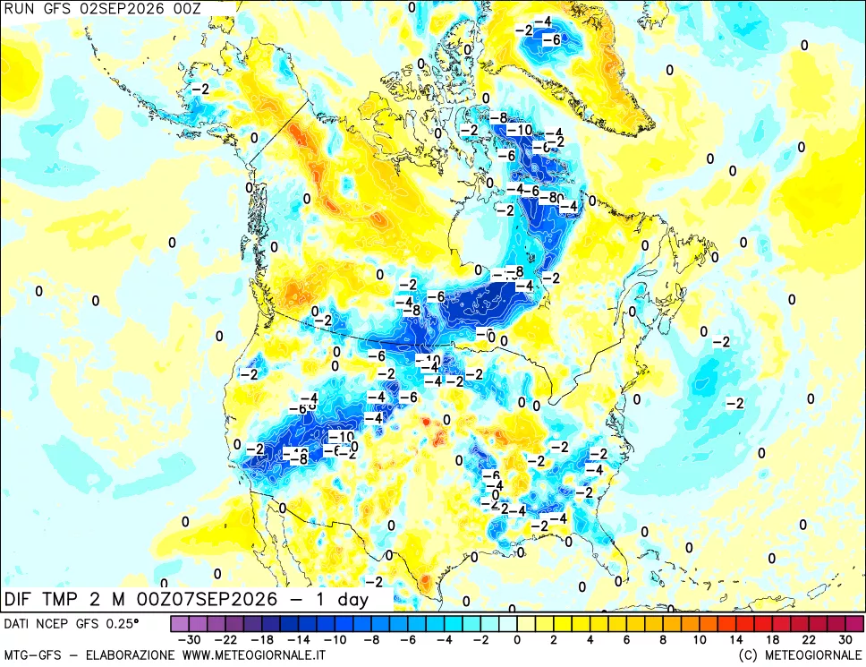 mappa Dif. Temp -24 ore