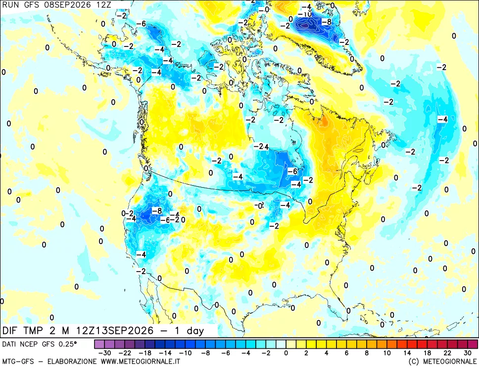 mappa Dif. Temp -24 ore