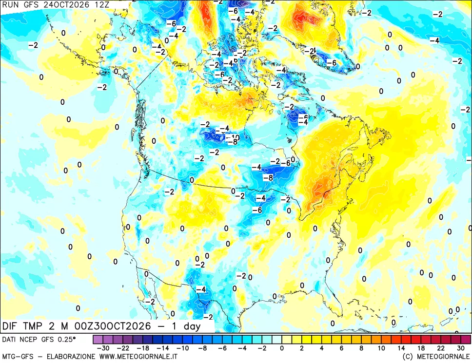 mappa Dif. Temp -24 ore